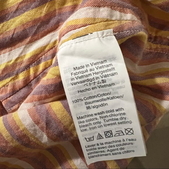 Madewell Central Shirt in Rainbow Stripe in XS - Picture 9 of 10